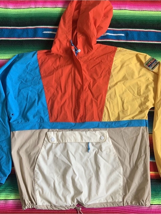 Teddy Fresh Tops - Teddy Fresh Color Blocked Hooded Windbreaker Size Extra Small